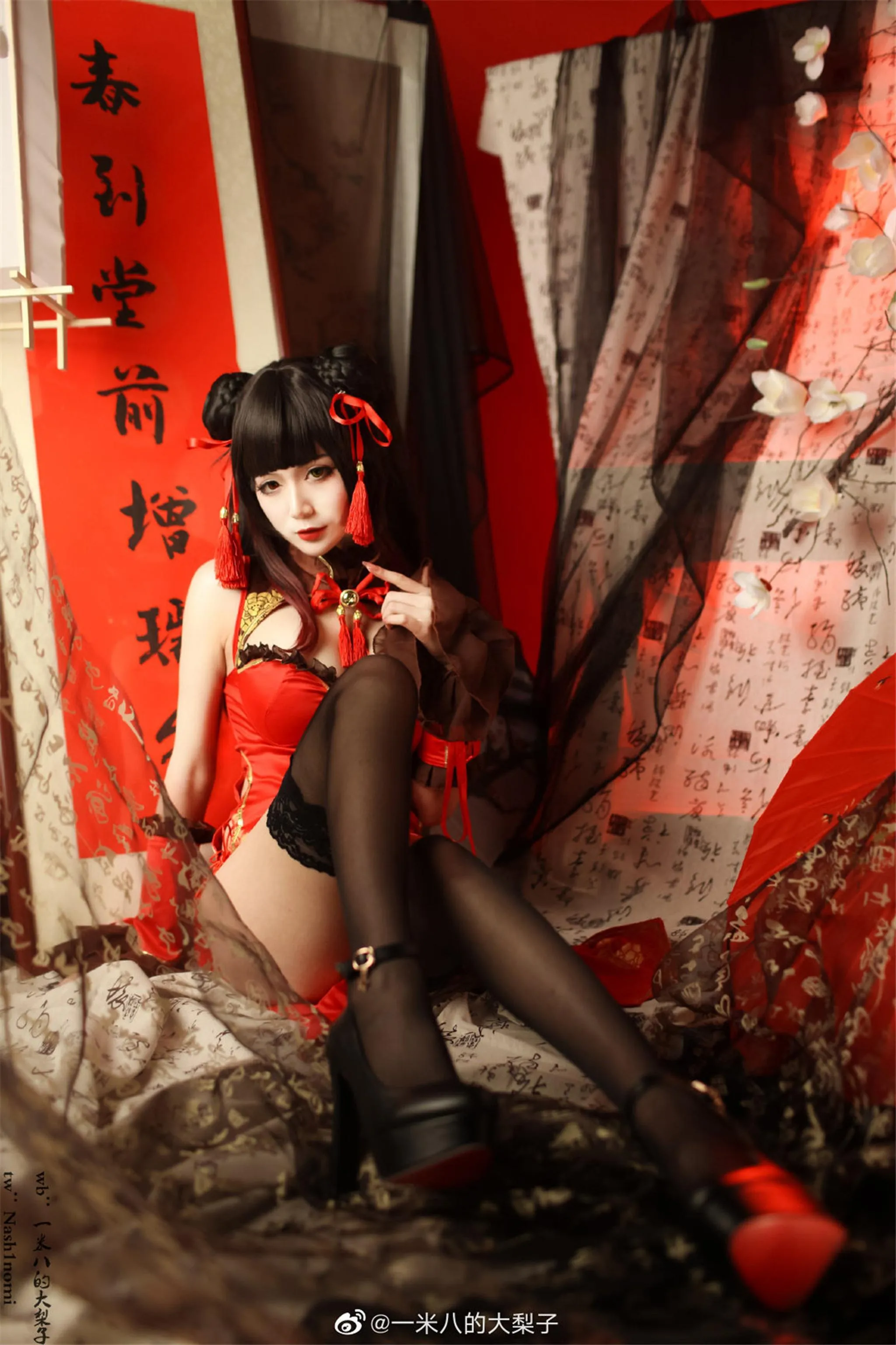 一米八的大梨子 – NO.007 时崎狂三新春旗袍 [22P]插图6